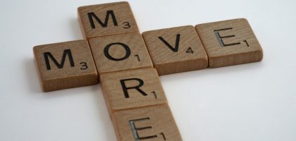 scrabble, scrabble pieces, lettering, letters, wood, scrabble tiles, white background, words, quote, move more, move, more, exercise, health, healthy lifestyle, step out, walk, get out of your seat, stop sitting, lazy, couch potato,

